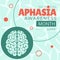 Aphasia Awareness Month. Observed yearly in June. EPS10 Vector banner or poster.