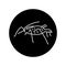 Aphid black line icon.