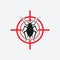 Aphid icon red target