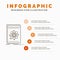 Api, application, developer, platform, science Infographics Template for Website and Presentation. Line Gray icon with Orange