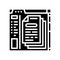 api documentation technical writer glyph icon vector illustration
