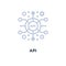 api icon. application programming interface concept symbol desig
