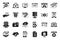 API icons set simple vector. Code develop