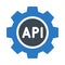 API setting glyphs double color icon