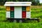 Apiary hives in the trailer