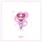 Apink K-POP Group Light Stick Flat Icon