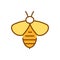 Apitherapy icon. Bee sting vector illustration