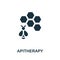 Apitherapy icon. Monochrome simple element from therapy collection. Creative Apitherapy icon for web design, templates