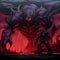 Apocalyptic Dragon: A Snes Jrpg Boss Enemy In Dark 2d Game Art