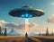Apocalyptic Elegance: Hyper-Realistic UFO Speedpainting