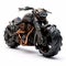Apocalyptic Gothic Steampunk Motorcycle In Hyper-detailed 3d Rendering