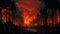 Apocalyptic Mahogany Forest: Retroselector 8-bit Firepower Illustration