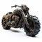 Apocalyptic Motorcycle: Dark And Intricate 3d Model With Powerful Symbolism