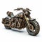 Apocalyptic Motorcycle: Detailed Fantasy With Rusty Wheels