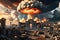 Apocalyptic Scene: Capturing the End of the World Through a Global Nuclear War - Sprawling Mushroom Clouds