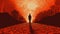 Apocalyptic Vision: Man Standing In The Path Of Red