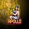 Apollo esport logo mascot design