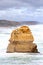 Apostle rock in the ocean along the Great Ocean Road, Australia