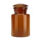 Apothecary bottle. Old glass stopper pharmacy jar