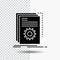 App, build, developer, program, script Glyph Icon on Transparent Background. Black Icon
