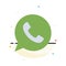 App, Chat, Telephone, Watts App Abstract Flat Color Icon Template