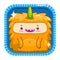 App icon with funny cartoon yellow fluffy monster.
