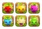 App icons wth cute cartoon plant monsters.