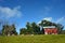 Appalachian Farm and Barn Sits on top of Mountain