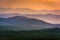 The Appalachian Mountains at sunset