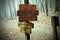 Appalachian Trail directional sign in Georgia