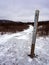Appalachian Trail Sign Post, Winter, Grayson Highlands State Park, Virginia