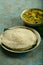 Appam with vegetable stew bowl  -Indian recipes.