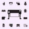 apparatus for printing icon. Print house icons universal set for web and mobile