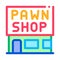 Appearance of pawnshop icon vector outline illustration