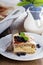 Appele wholewheat bread strata