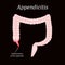 Appendicitis. Inflammation of the appendix. Colon