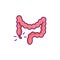 Appendicitis RGB color icon