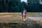 Appenzeller Sennenhund ,dog running on a field