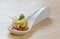 Appetizer spoon tortellini