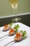 Appetizer of Wild Salmon Tartare Spoons