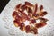 Appetizers of Italian pork ham