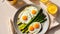 appetizing appetizing fried eggs, dish table meal food organic fresh healthy cuisine