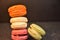 Appetizing and beautiful macaroons