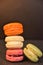 Appetizing and beautiful macaroons