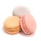 Appetizing cakes macaroons, isolate