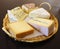Appetizing cheese platter