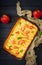 Appetizing cottage cheese casserole