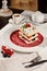 Appetizing french millefeuille dessert