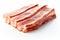 Appetizing Fresh bacon. Generate Ai