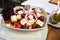 Appetizing Greek salad, Mediterranean cuisine